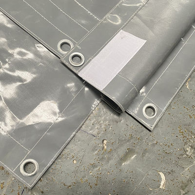 Folha de barreira acústica de PVC cinza retardante de chama Litong Sound-absorbing para construção externa
