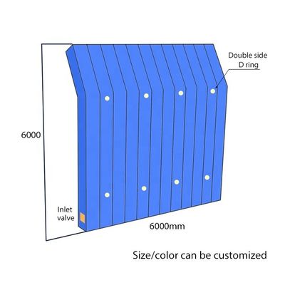Barreira de Ruído Inflável em PVC Temporária, Reutilizável e Removível Litong Outdoor 6m*6m