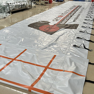Litong China Fábrica Preço direto Resistente a rasgos Pvc Lado Cortina Trailer lonas