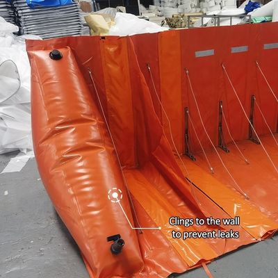 Barreira de Inundação Reutilizável e Durável em PVC em Forma de L da Litong