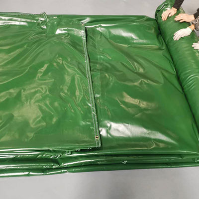Litong Alta Qualidade Ripstop Cor Verde Escuro Pvc revestido Tarpaulins Impermeável para caminhões Cobre de caminhão Tarpa Pvc Cortina lateral