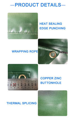 Litong Alta Qualidade Ripstop Cor Verde Escuro Pvc revestido Tarpaulins Impermeável para caminhões Cobre de caminhão Tarpa Pvc Cortina lateral