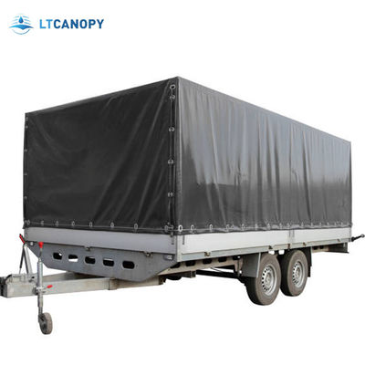 Litong Resistente a lágrimas Impermeável Tarpa pesada Tarpa de cor cinzenta Tarpaulin para cobertura de caminhão