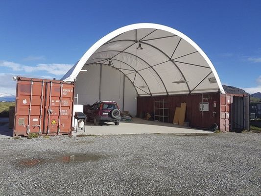 Abrigo de Contêiner Industrial com Cúpula de PVC de Alta Qualidade Litong para Armazenamento de Equipamentos e Abrigo para Contêineres de Transporte