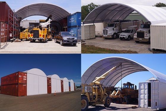 Abrigo de Contêiner Industrial com Cúpula de PVC de Alta Qualidade Litong para Armazenamento de Equipamentos e Abrigo para Contêineres de Transporte