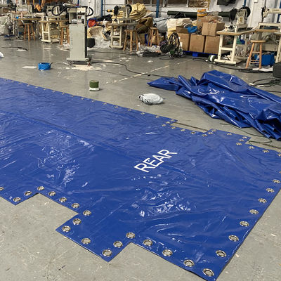 Contentor Aberto Litong com Cobertura de Lona PVC Azul