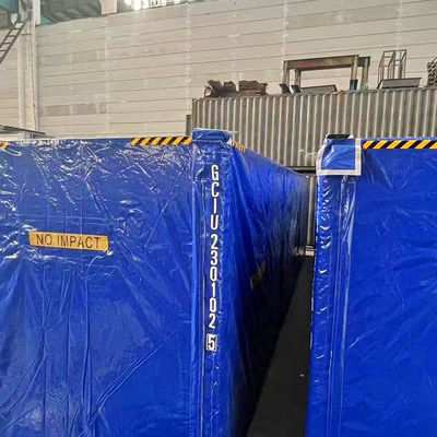 Litong Eco Friendly Box Shape Container Shipping Cover Tarp Azul 750gm PVC Tarpaulin Cover