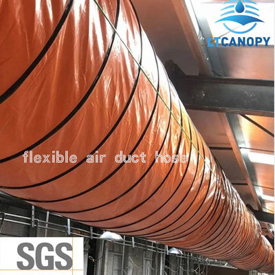 Melhor Vendedor de conduta de ventilação de minas Portátil Blower Hose Flexível Vent Duct PVC laminado revestido Fabricante