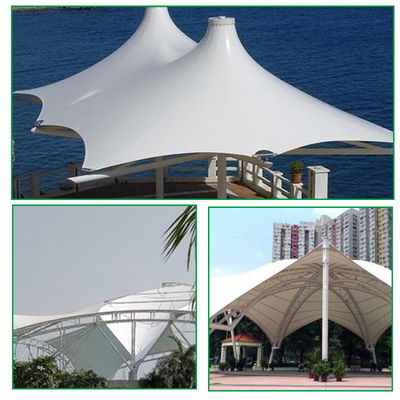 Atacado Hotel Tenda Tarpaulin Estrutura de Membrana Arquitetônica Tensile Oficina Passeio Tecido revestido de PVC