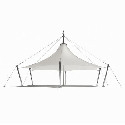 Guarda-sol com toldo externo Litong China, à prova d'água, estrutura de membrana de tração, telhado, tecido de tração à prova de vento, toldos