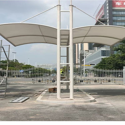 Estacionamento de alta qualidade Parques de estacionamento sombrinhos de sol Estrutura de membrana de resistência Tecido Estrutura de cobertura de telhado Tenda personalizada