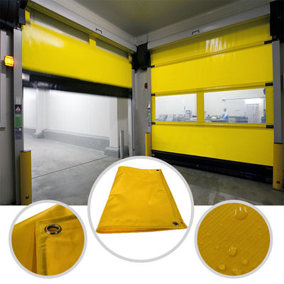 Venda em grande escala Armazenamento a frio Rolante Rolante Dobradora Porta de tecido de PVC rápida Porta elétrica de PVC rápida automática