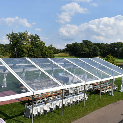 Tenda de festa personalizada Litong 20x20 resistente à água e transparente Tenda superior para festa de casamento ao ar livre