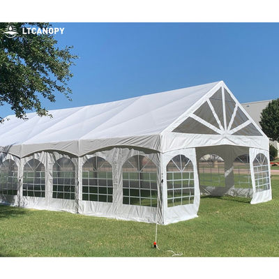 Tenda de festa personalizada Litong 20x20 resistente à água e transparente Tenda superior para festa de casamento ao ar livre