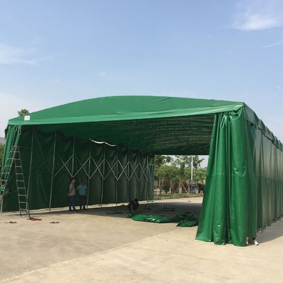 Toldo Retrátil Dobrável para Exterior Litong Grande com Empurre e Puxe, Tenda Móvel, Cobertura para Estacionamento e Proteção Solar