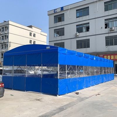 Toldo Retrátil Dobrável para Exterior Litong Grande com Empurre e Puxe, Tenda Móvel, Cobertura para Estacionamento e Proteção Solar