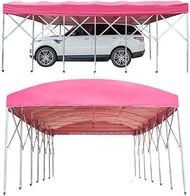 Toldo Retrátil Dobrável para Exterior Litong Grande com Empurre e Puxe, Tenda Móvel, Cobertura para Estacionamento e Proteção Solar