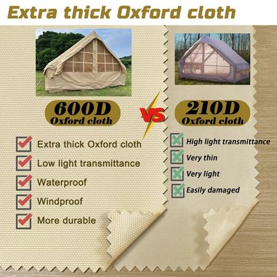 Litong Durable 600D Tenda de tecido de tela de Oxford Tenda de cabana inflável para acampamento
